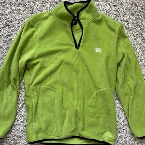 Stussy Green Quarter Zip Fleece - Small